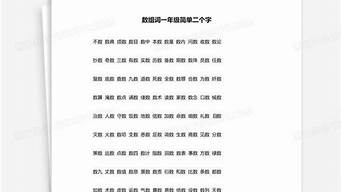 数组词_数组词 多音字